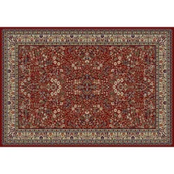 Merinos Sarouk Floral Framed Rug - 6'7'' X 9'3''