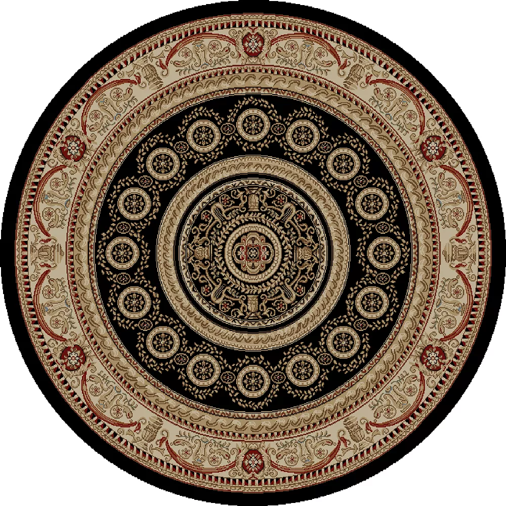 Merinos Aubusson Medallion Framed Rug 5 Merinos Aubusson Medallion Framed Rug - Image 3