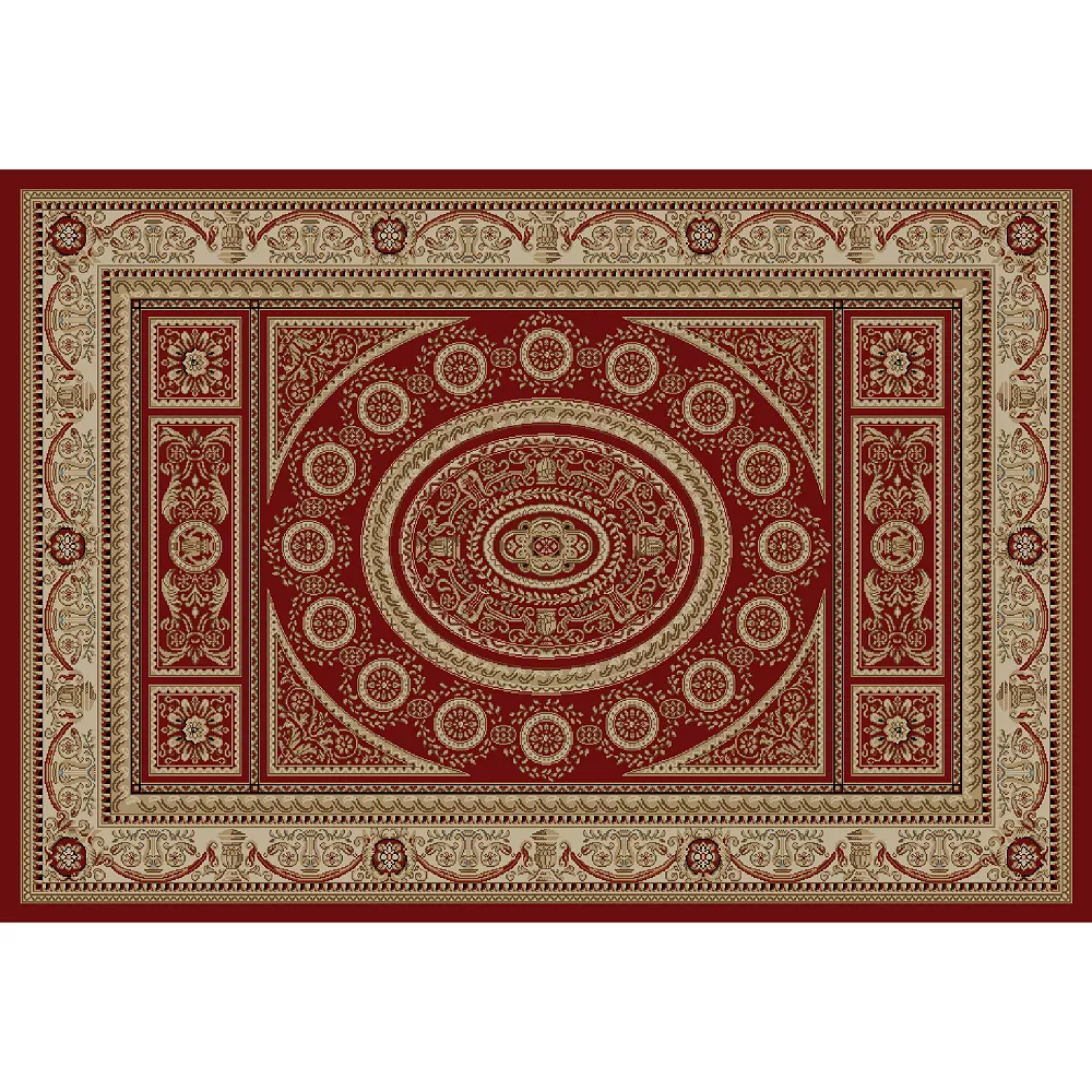 Merinos Aubusson Medallion Framed Rug 3 Merinos Aubusson Medallion Framed Rug