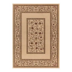 Merinos Floral Border Framed Rug