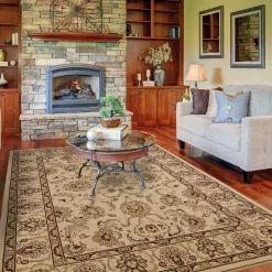 Merinos Oushak Floral Framed Rug -Mohawk shop 2224149 ALT3