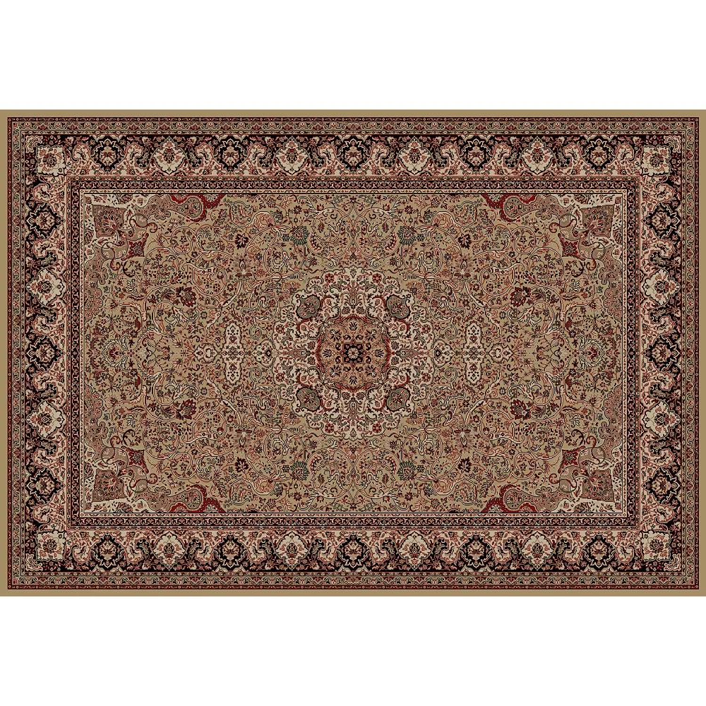 Merinos Isfahan Floral Framed Rug 3 Merinos Isfahan Floral Framed Rug
