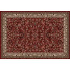 Merinos Sarouk Floral Framed Rug