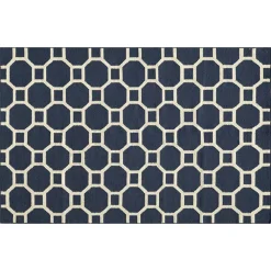 Momeni Dhurry Laguna Honeycomb Lattice Wool Rug
