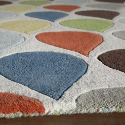 Momeni Delhi Teardrop Geometric Wool Rug -Mohawk shop 2827011 ALT2