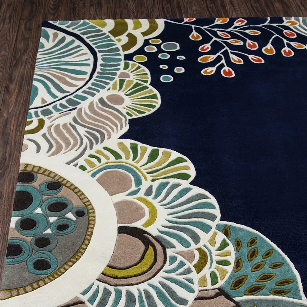 Momeni New Wave Azora Floral Wool Rug 4 Momeni New Wave Azora Floral Wool Rug - Image 2
