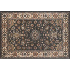 Momeni Tudor Ewan Framed Floral Wool Rug