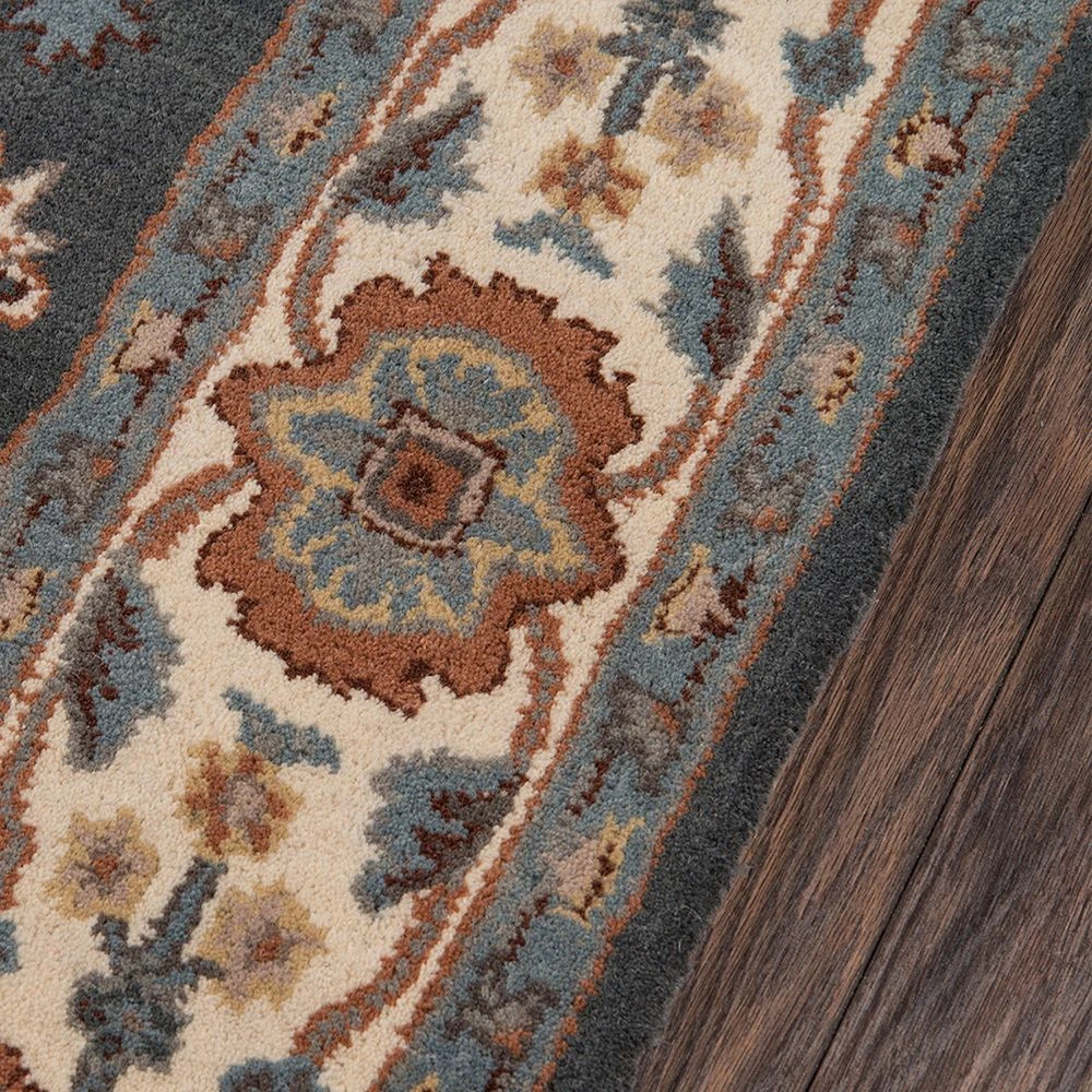 Momeni Tudor Ewan Framed Floral Wool Rug 7 Momeni Tudor Ewan Framed Floral Wool Rug - Image 5