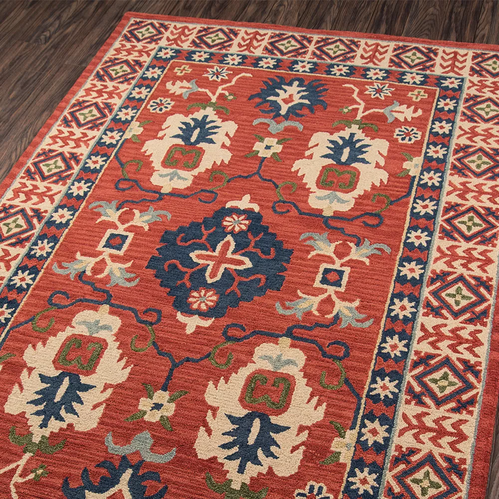 Momeni Tangier Coby Framed Floral Wool Rug 4 Momeni Tangier Coby Framed Floral Wool Rug - Image 2