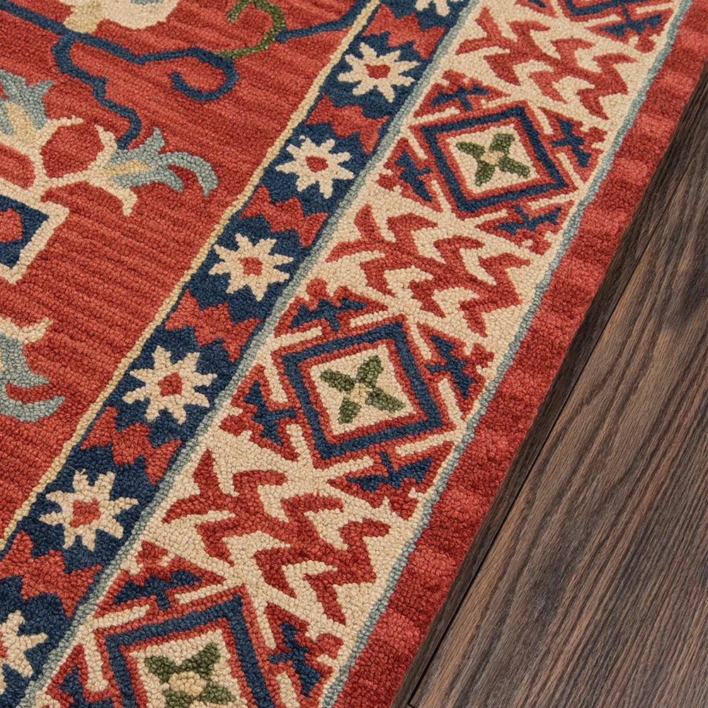 Momeni Tangier Coby Framed Floral Wool Rug 7 Momeni Tangier Coby Framed Floral Wool Rug - Image 5