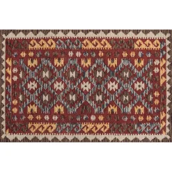 Momeni Tangier Mara Framed Geometric Wool Rug