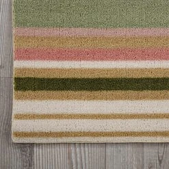 Waverly Sun N' Shade Paddock Shawl Striped Indoor Outdoor Rug -Mohawk shop 2884194 ALT4
