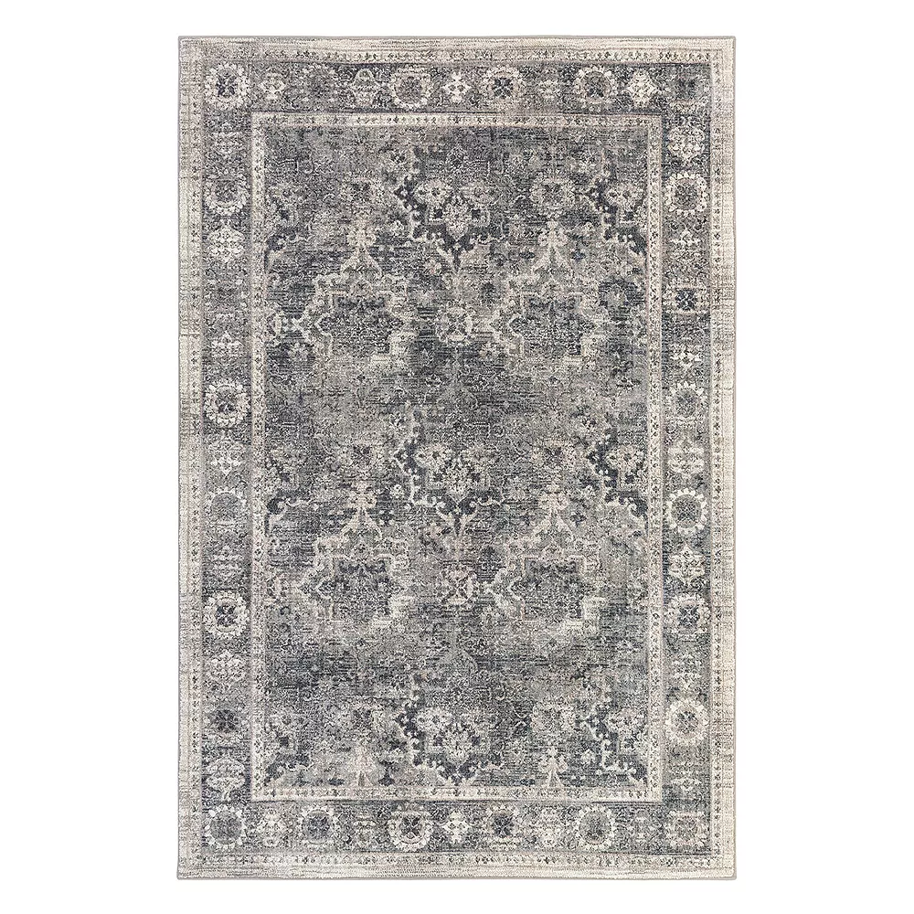 Mohawk Home Mohawk® Home Studio Fair Point EverStrand Framed Floral Rug 3 Mohawk Home Mohawk® Home Studio Fair Point EverStrand Framed Floral Rug