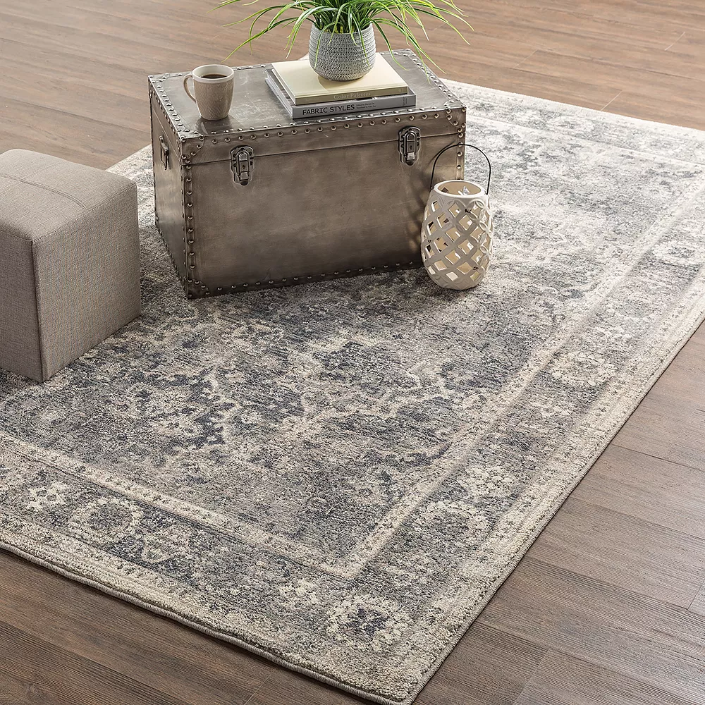 Mohawk Home Mohawk® Home Studio Fair Point EverStrand Framed Floral Rug 4 Mohawk Home Mohawk® Home Studio Fair Point EverStrand Framed Floral Rug - Image 2