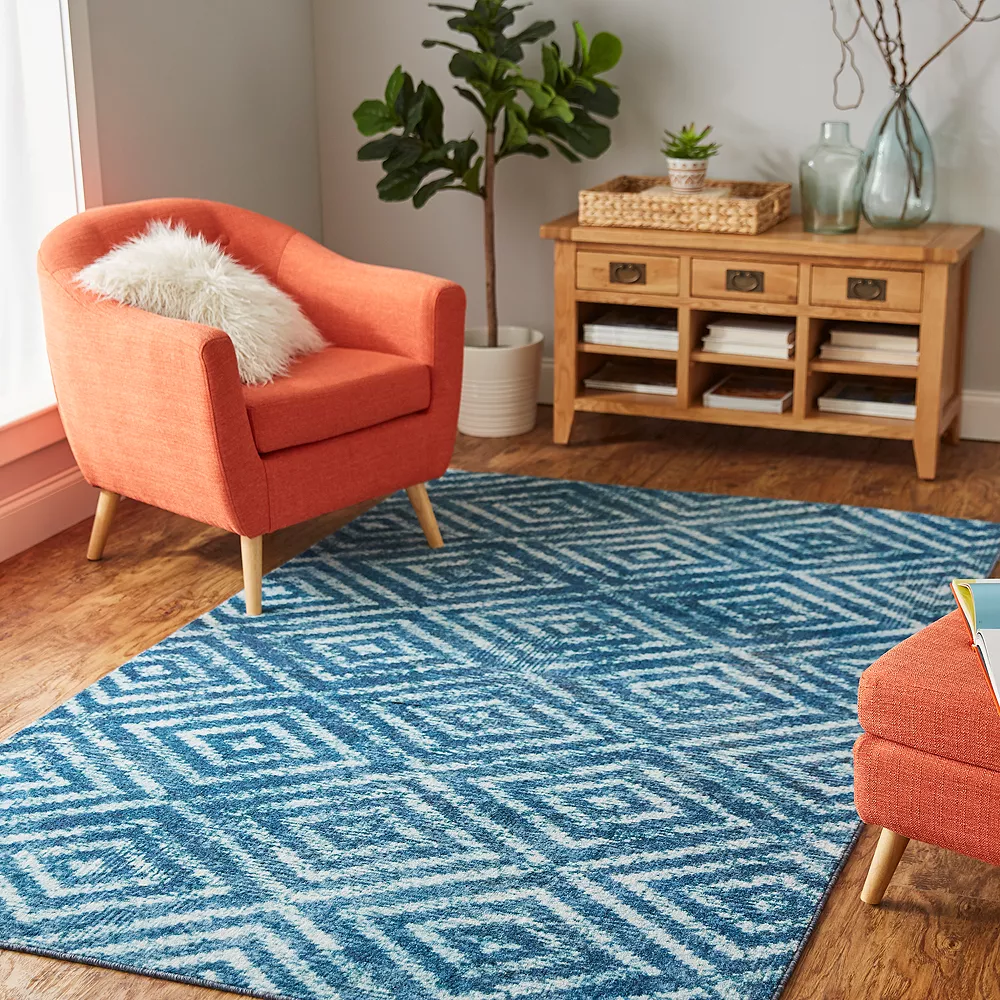 Mohawk Home Mohawk® Home Prismatic Distressed Diamond EverStrand Rug 4 Mohawk Home Mohawk® Home Prismatic Distressed Diamond EverStrand Rug - Image 2