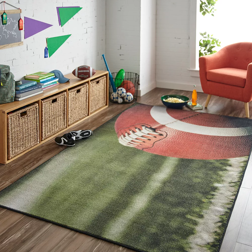 Mohawk Home Mohawk® Home Kids Prismatic Football EverStrand Rug 4 Mohawk Home Mohawk® Home Kids Prismatic Football EverStrand Rug - Image 2