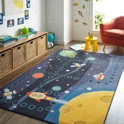Mohawk Home Mohawk® Home Kids Interactive Prismatic Space Rocket EverStrand Rug -Mohawk shop 3566378 ALT