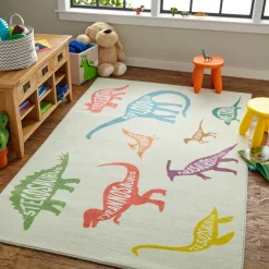Mohawk Home Mohawk® Home Kids Interactive Prismatic Dinosaurs EverStrand Rug -Mohawk shop 3672416 ALT