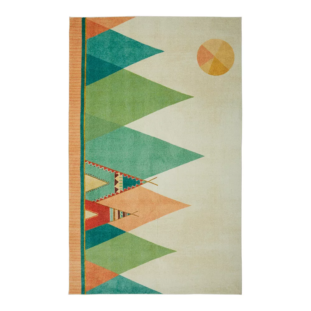 Mohawk Home Mohawk® Home Kids Prismatic Southwest Teepee EverStrand Rug 3 Mohawk Home Mohawk® Home Kids Prismatic Southwest Teepee EverStrand Rug