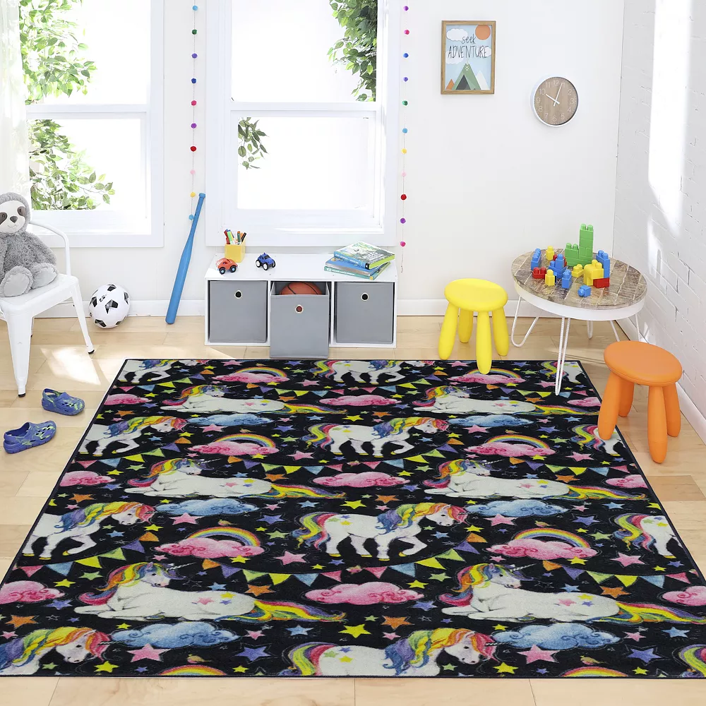 Mohawk Home Mohawk® Home Kids Prismatic Unicorn Wish EverStrand Rug 4 Mohawk Home Mohawk® Home Kids Prismatic Unicorn Wish EverStrand Rug - Image 2