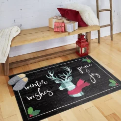 Mohawk Home Mohawk® Home Prismatic Winter Wishes Black Rug -Mohawk shop 3972790 ALT