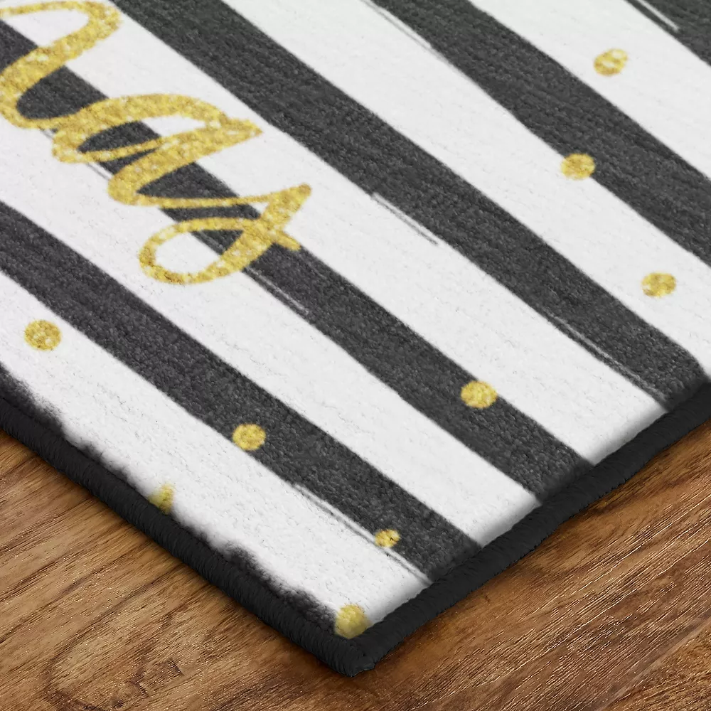 Mohawk Home Mohawk® Home Prismatic Christmas Stripe Black/White 5 Mohawk Home Mohawk® Home Prismatic Christmas Stripe Black/White - Image 3