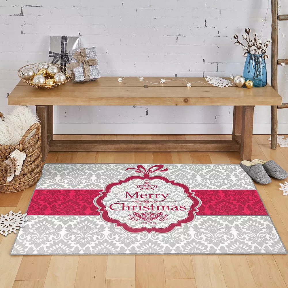 Mohawk Home Mohawk® Home Prismatic Christmas Damask Rug 7 Mohawk Home Mohawk® Home Prismatic Christmas Damask Rug - Image 5