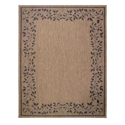 Gertmenian Paseo Hojas Sand Palm Indoor/Outdoor Rug