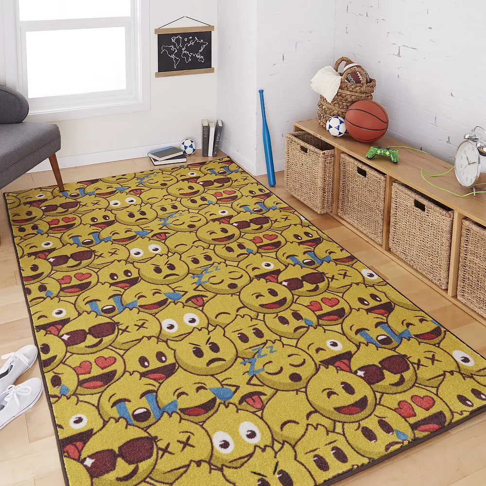 Mohawk Home Mohawk® Home Kids Prismatic Emoji Play Everstrand Rug 4 Mohawk Home Mohawk® Home Kids Prismatic Emoji Play Everstrand Rug - Image 2