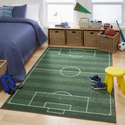 Mohawk Home Mohawk® Home Kids Interactive Prismatic Soccer Field EverStrand Rug -Mohawk shop 4543997 ALT