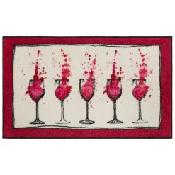 Mohawk Home Mohawk® Home Watercolor Wine Kitchen Rug