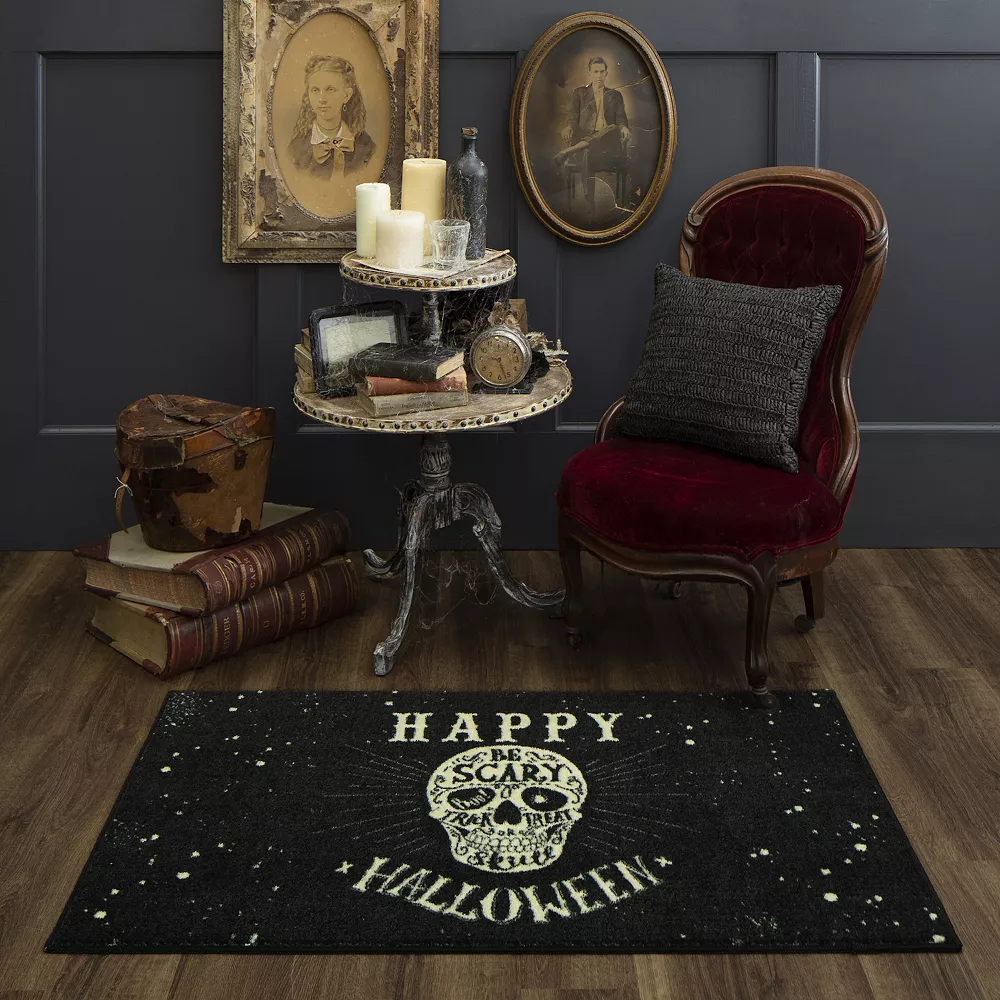 Mohawk Home Mohawk® Home Prismatic Be Scary Skull Rug 4 Mohawk Home Mohawk® Home Prismatic Be Scary Skull Rug - Image 2