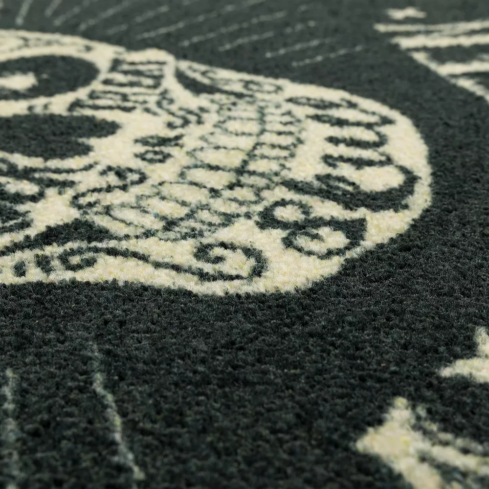 Mohawk Home Mohawk® Home Prismatic Be Scary Skull Rug 6 Mohawk Home Mohawk® Home Prismatic Be Scary Skull Rug - Image 4