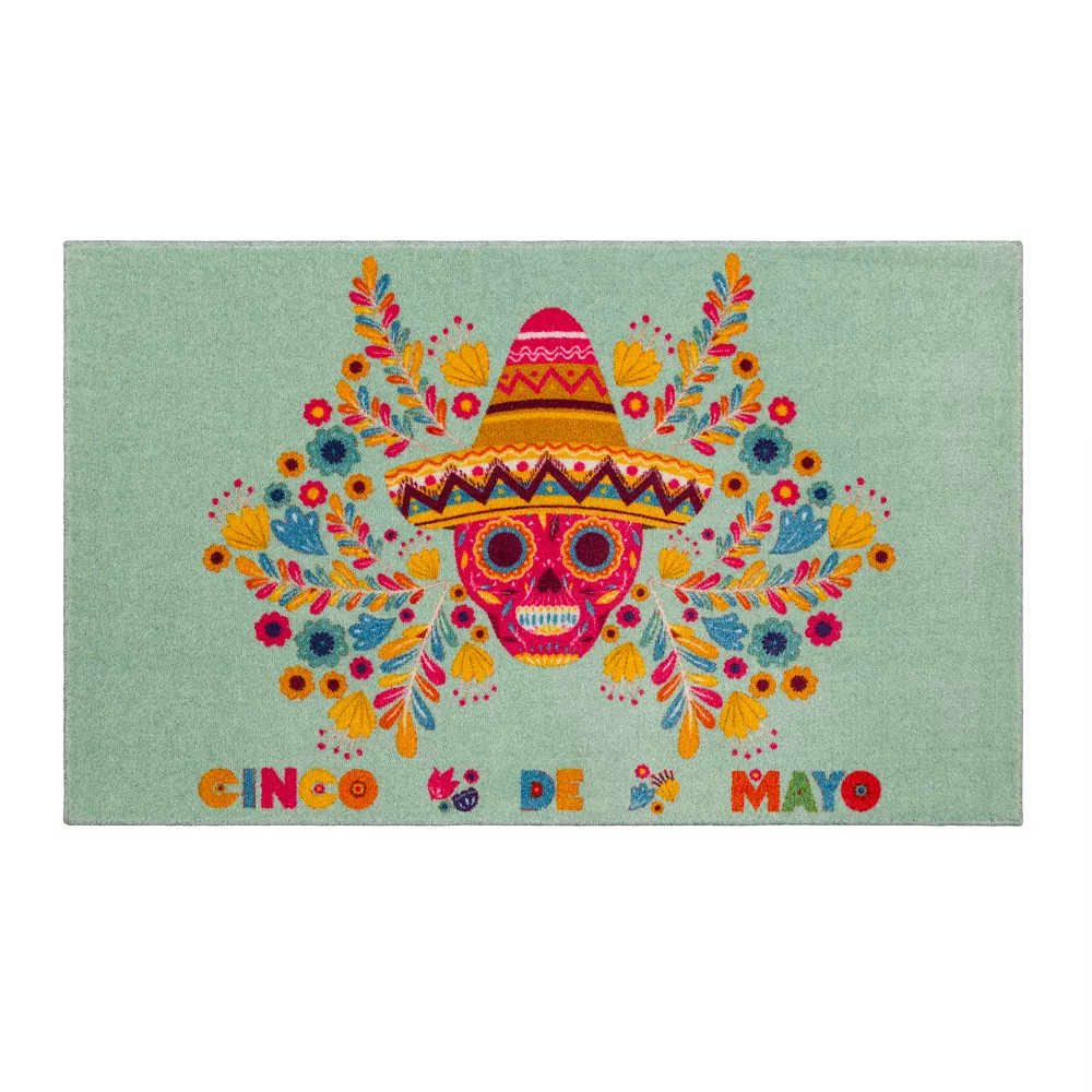 Mohawk Home Mohawk® Home Prismatic Cinco De Mayo Skull Rug 3 Mohawk Home Mohawk® Home Prismatic Cinco De Mayo Skull Rug
