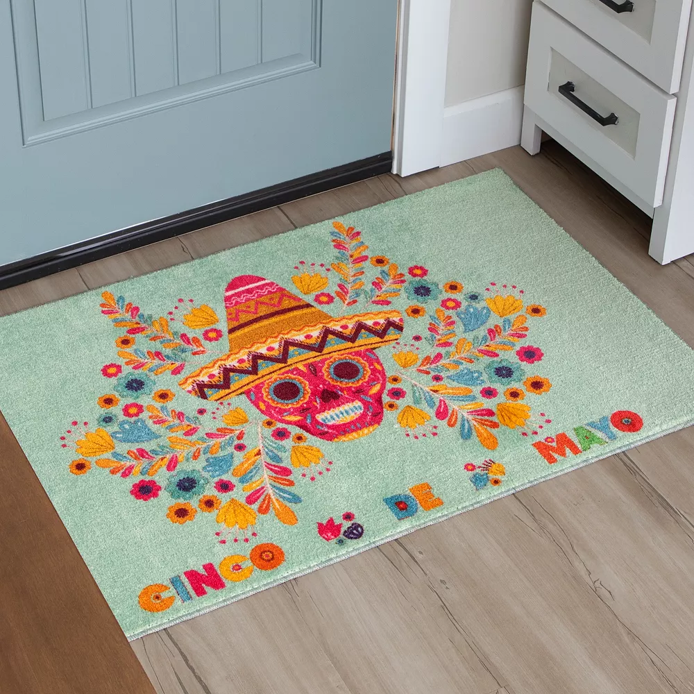 Mohawk Home Mohawk® Home Prismatic Cinco De Mayo Skull Rug 4 Mohawk Home Mohawk® Home Prismatic Cinco De Mayo Skull Rug - Image 2