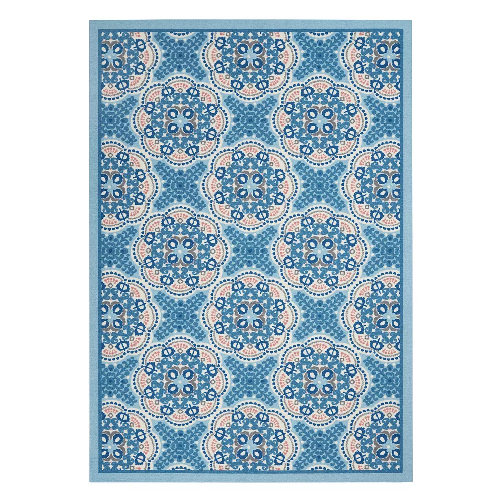 Waverly Sun N' Shade Seaglass Indoor Outdoor Rug 3 Waverly Sun N' Shade Seaglass Indoor Outdoor Rug