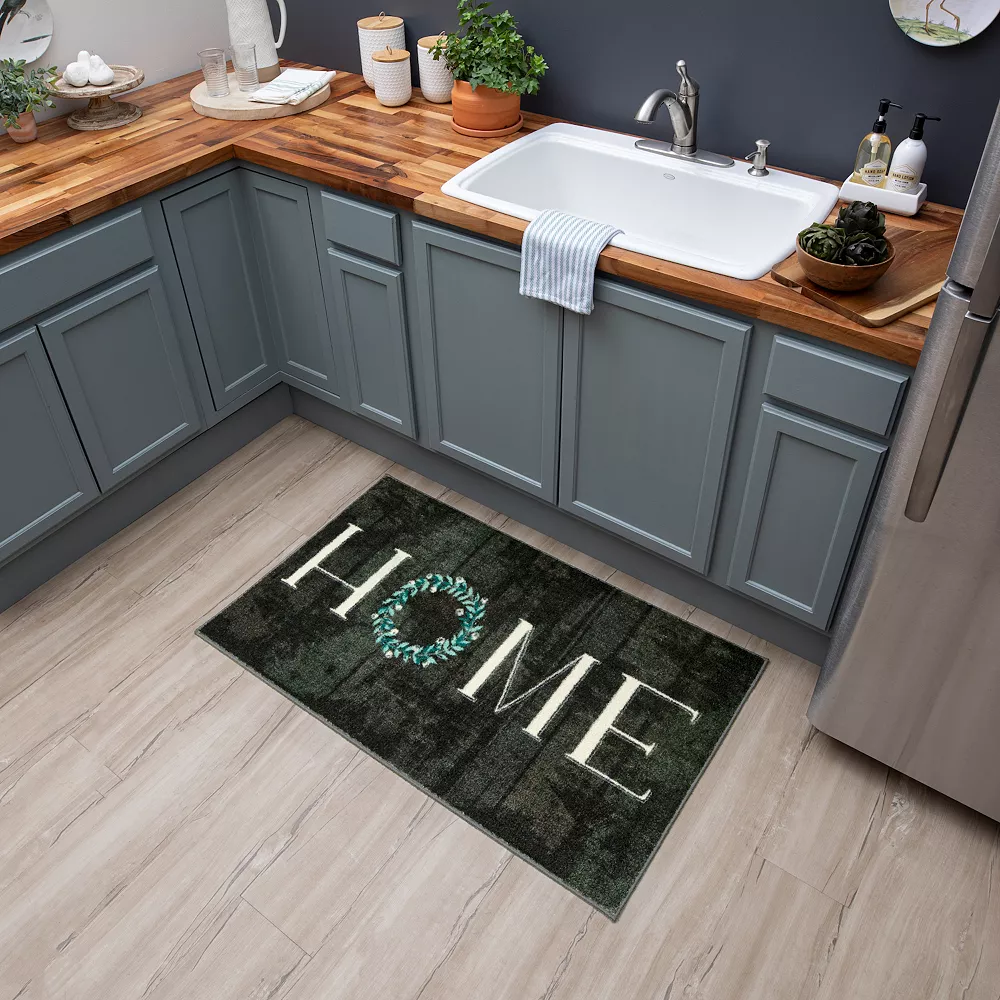 Mohawk Home Mohawk® Home Home Wreath Accent Kitchen Rug 4 Mohawk Home Mohawk® Home Home Wreath Accent Kitchen Rug - Image 2