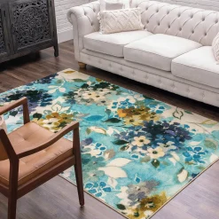 Mohawk Home Mohawk® Home Hydrangea Blooms Aqua Area Rug -Mohawk shop 5576253 ALT2