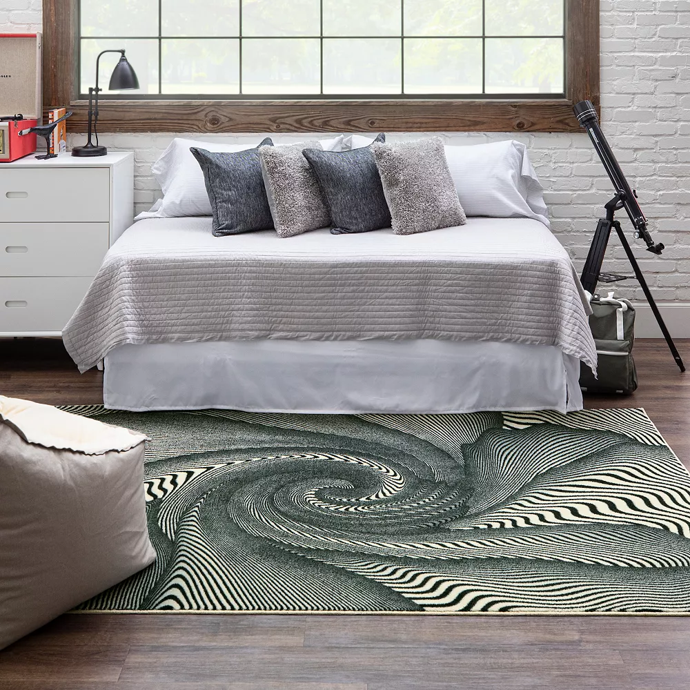 Mohawk Home Mohawk® Home Spiral Stripe Area Rug 4 Mohawk Home Mohawk® Home Spiral Stripe Area Rug - Image 2