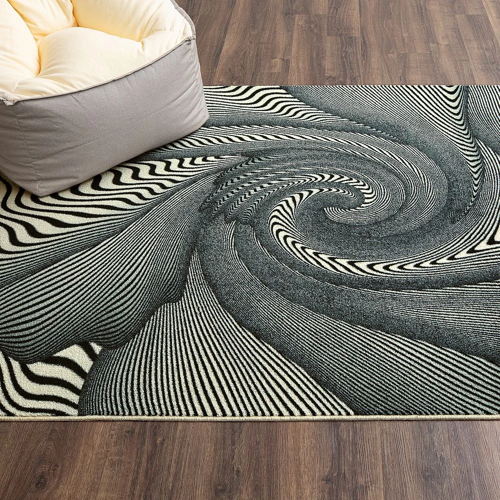 Mohawk Home Mohawk® Home Spiral Stripe Area Rug 5 Mohawk Home Mohawk® Home Spiral Stripe Area Rug - Image 3