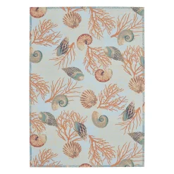 Waverly Sun N' Shade Coastal Mandala Indoor Outdoor Rug