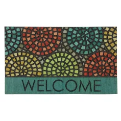 Mohawk Home Mohawk® Home Tile Spiral Medallions "Welcome" Doormat - 18'' X 30''