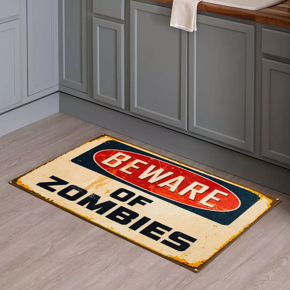 Mohawk Home Mohawk® Home Beware Of Zombies 30'' X 50 Accent Rug 4 Mohawk Home Mohawk® Home Beware Of Zombies 30'' X 50 Accent Rug - Image 2