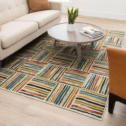 Mohawk Home Mohawk® Home Boxed Stripe Rug -Mohawk shop 5789576 ALT4
