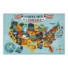Gertmenian Teach Me Education USA Map 6'2'' X 9'6'' Rug